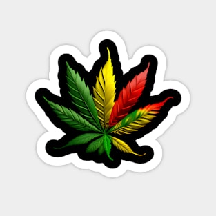 Rasta Marijuna Leaf Sticker